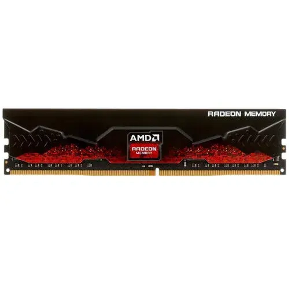 Оперативная память в радиатором 16GB DDR4 3200MHz PC4-25600Mhz AMD Radeon R9 Gamers Series Black Gaming Memory CL16 1.35V Non-ECC Heat Shield RTL R9S416G3206U2S