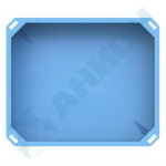 Изотермический контейнер 600 л Анион 600 л.(1240x1040x770см;синий) - арт.559523