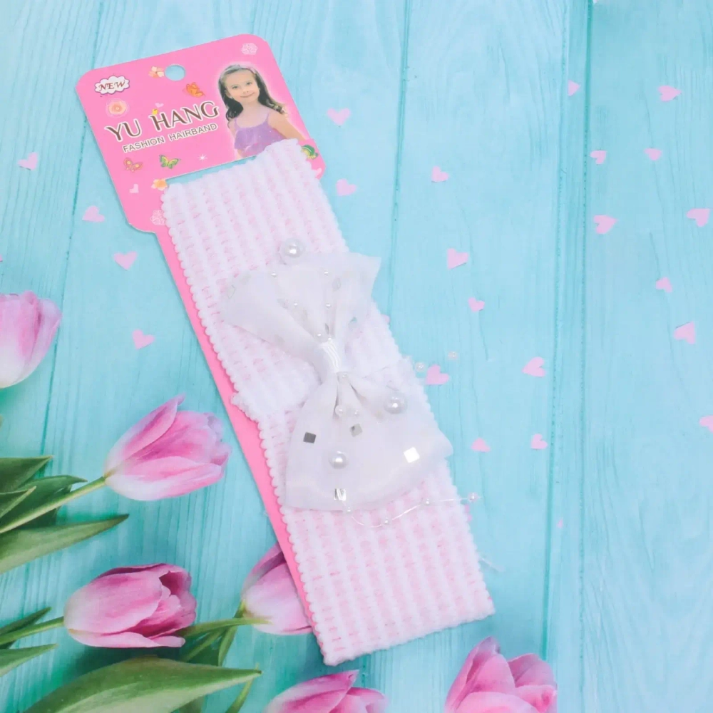 Повязка на голову детская на блистере «Little Krasa - Эшли», 6 цветов, 3,5*17 см