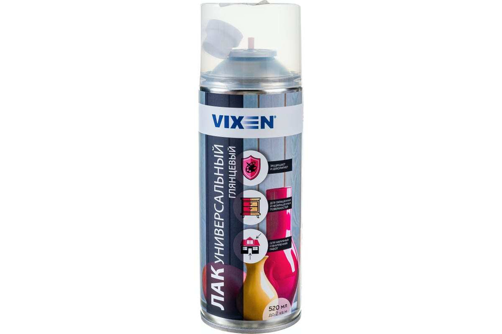 Лак универсальный глянцевый Vixen (520мл) аэрозоль