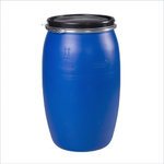 Бочка пластиковая 127 л с герметичной крышкой OPEN-TOP d=42 см, с кольцом, высота 87 см