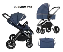 Детская модульная 2в1 коляска Luxmom 750, / выдвижная ручка /цвета