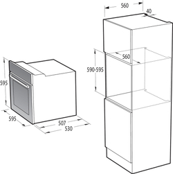 Электрический духовой шкаф Gorenje BO6737E03AWG