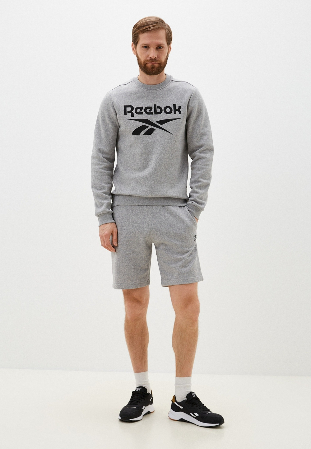 Толстовка мужская REEBOK RI BIG STACKED LOGO CREW