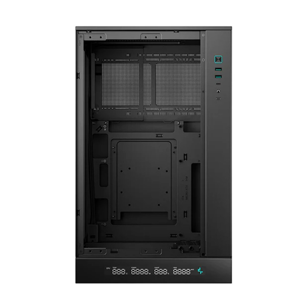 Корпус Deepcool CH270 DIGITAL без БП, черный, mATX/m-ITX