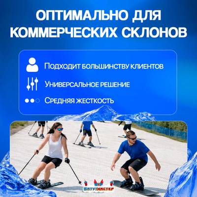 Всесезонное щеточное покрытие для лыж и сноуборда 50 м² Универсальное