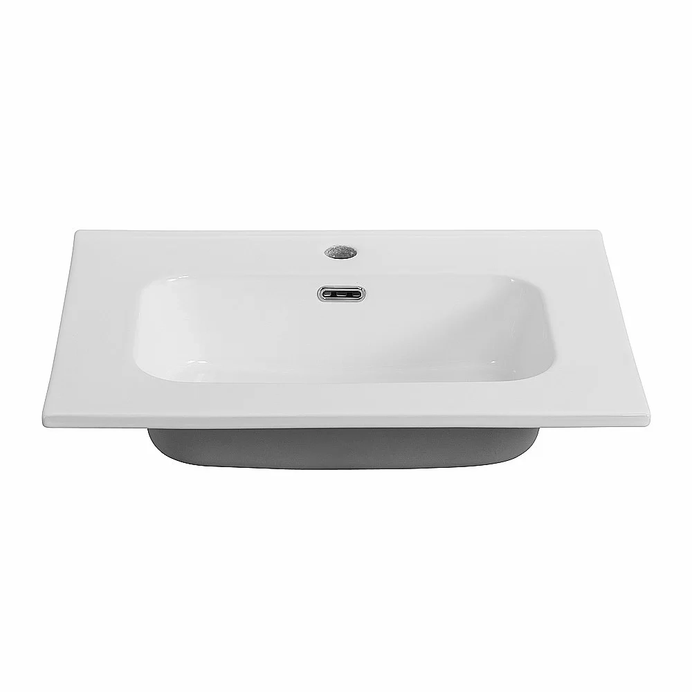 Тумба с раковиной Cezares DUET-N 60 DUET-N-600-2C-SO-BL+CZR-8095-60 Bianco Lucido