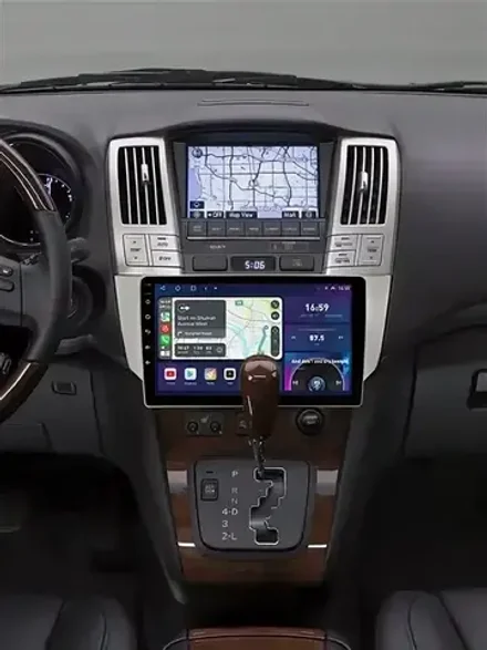 Магнитола для Toyota Harrier XU30 2003-2013, Lexus RX 2003-2009 (монохром, рамка вниз) - Teyes SPRO+ монитор 10" IPS на Android 10, ТОП процессор, 4Гб+64Гб, 4G SIM-слот