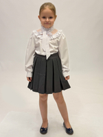 Блузка школьная бамбук для девочки 7-14 лет