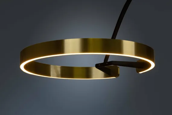 Торшер Adriana 220х240 см, черный с золотом