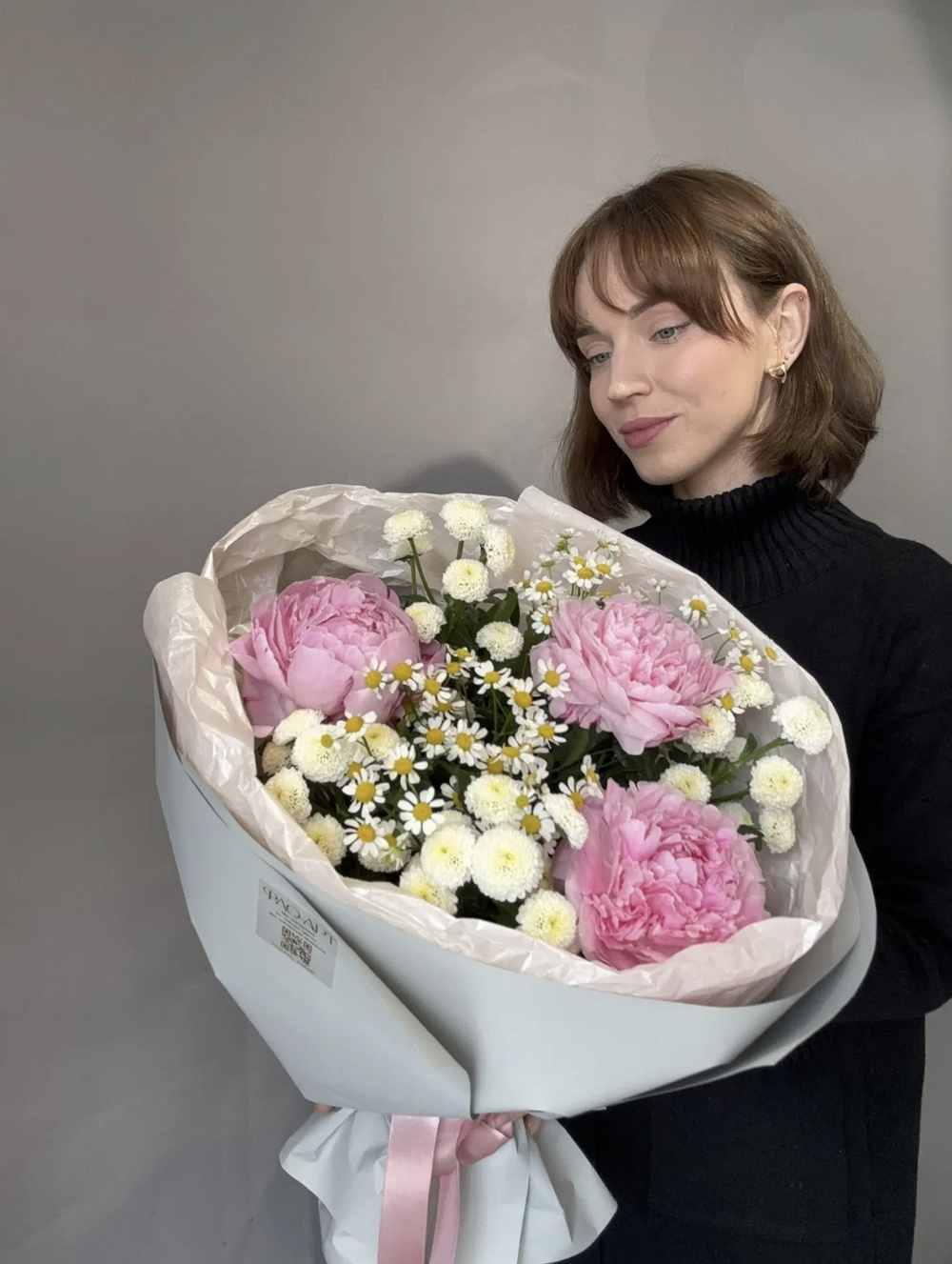 Летний с пионами 