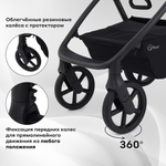 Детская коляска Rant Teo 2 в 1 Black