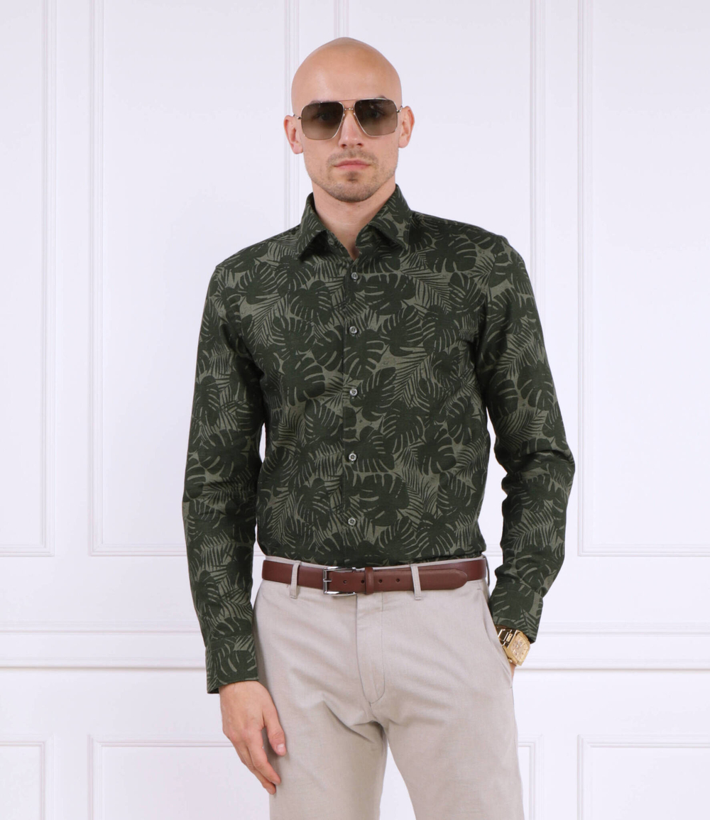 Рубашка C-HAL-kent-C1-223 BOSS BLACK - зеленый(50490445)