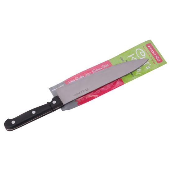 Нож кухонный "Шеф-повар" Kamille КМ-5108 (лезвие 20 см; рукоятка 12 см)