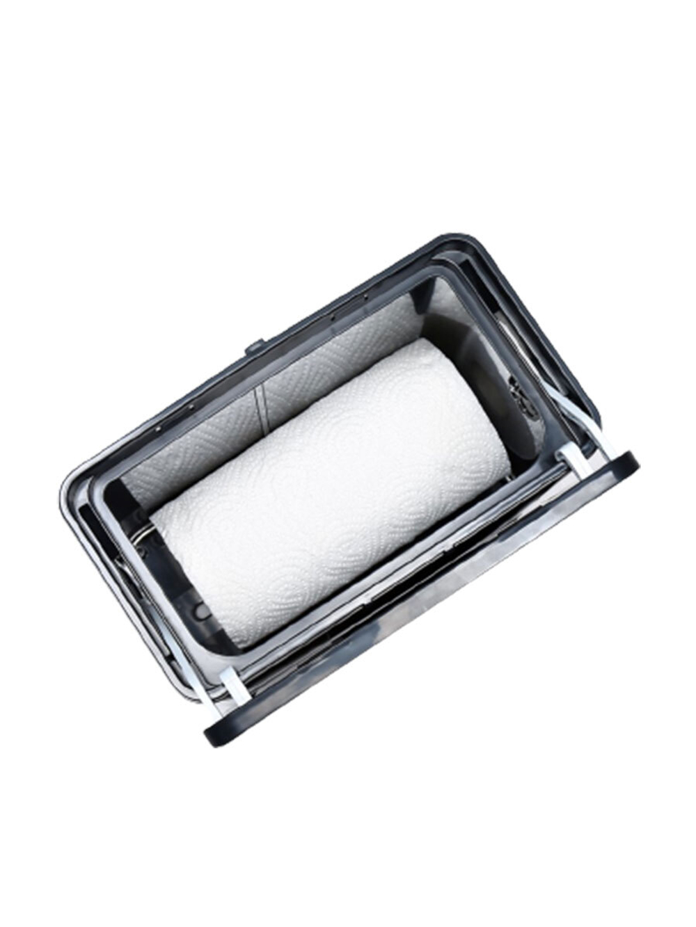 Ведро мусорное с ёршиком, внутр ведро, туалетная бумага, JAH-532, 7л (белый)