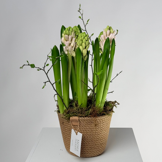 Цветочная композиция в корзине Весна