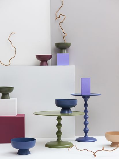 Блюдо на ножке vivlend, D21 см, сливовое