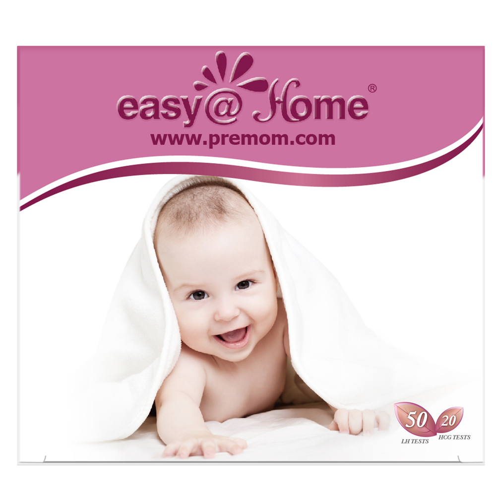 Easy@Home, Набор для тестов на овуляцию, 50 тестов на ЛГ, 20 тестов на ХГЧ