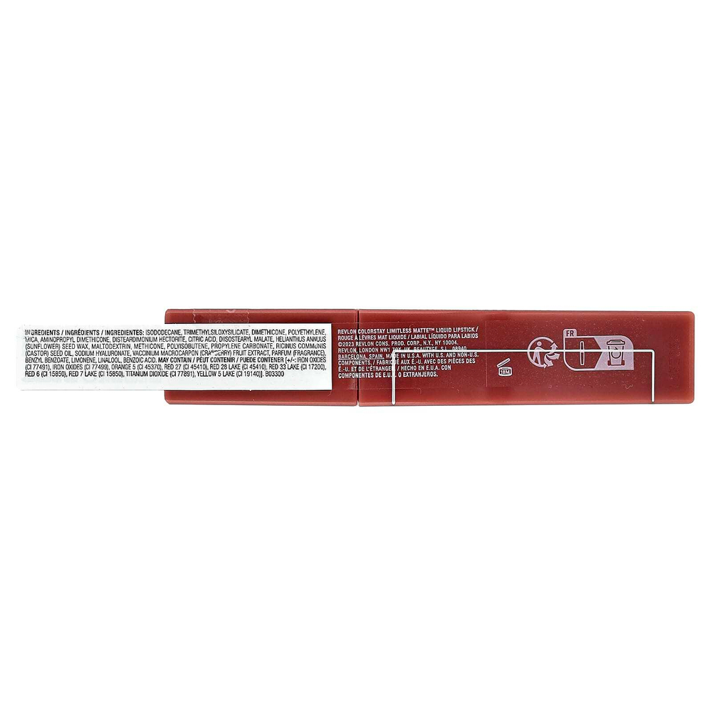 Revlon, ColorStaylimitless Matte™, жидкая помада для губ, оттенок 012 Tea Way, 5 мл (0,17 жидк. унции)