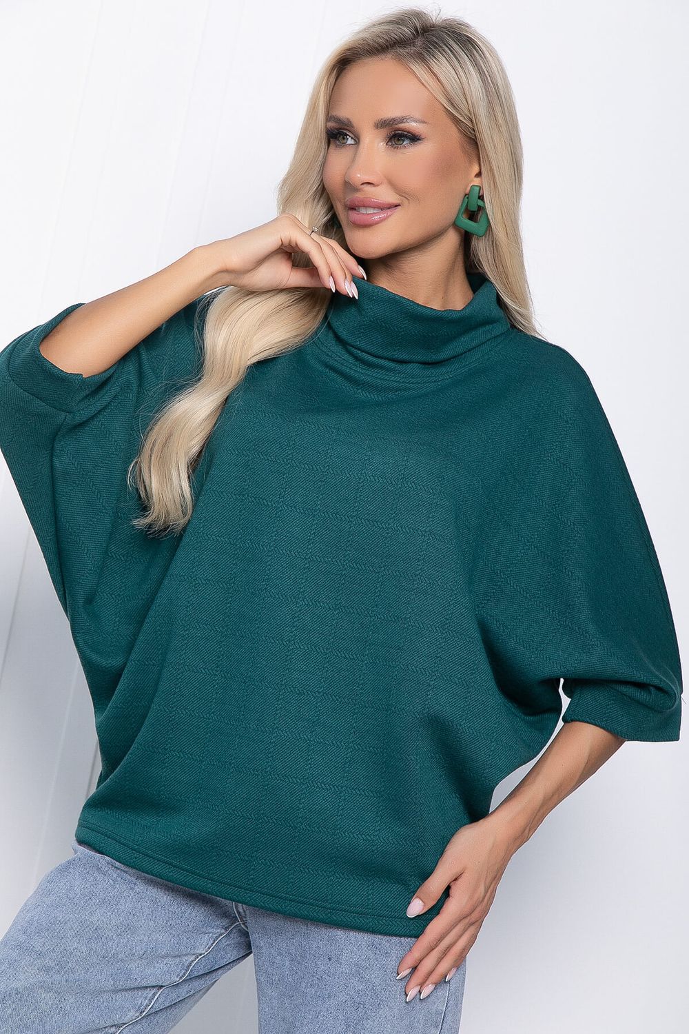 Блуза Барбара (зеленая) Б10986 LT Collection