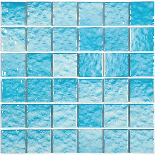 Плитка из керамики мозаичная PW4848-22 Porcelain глянцевая рельефная голубой