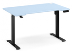 Компьютерный стол Woodville Маркос 140х80 голубой, черный, ножки черные
