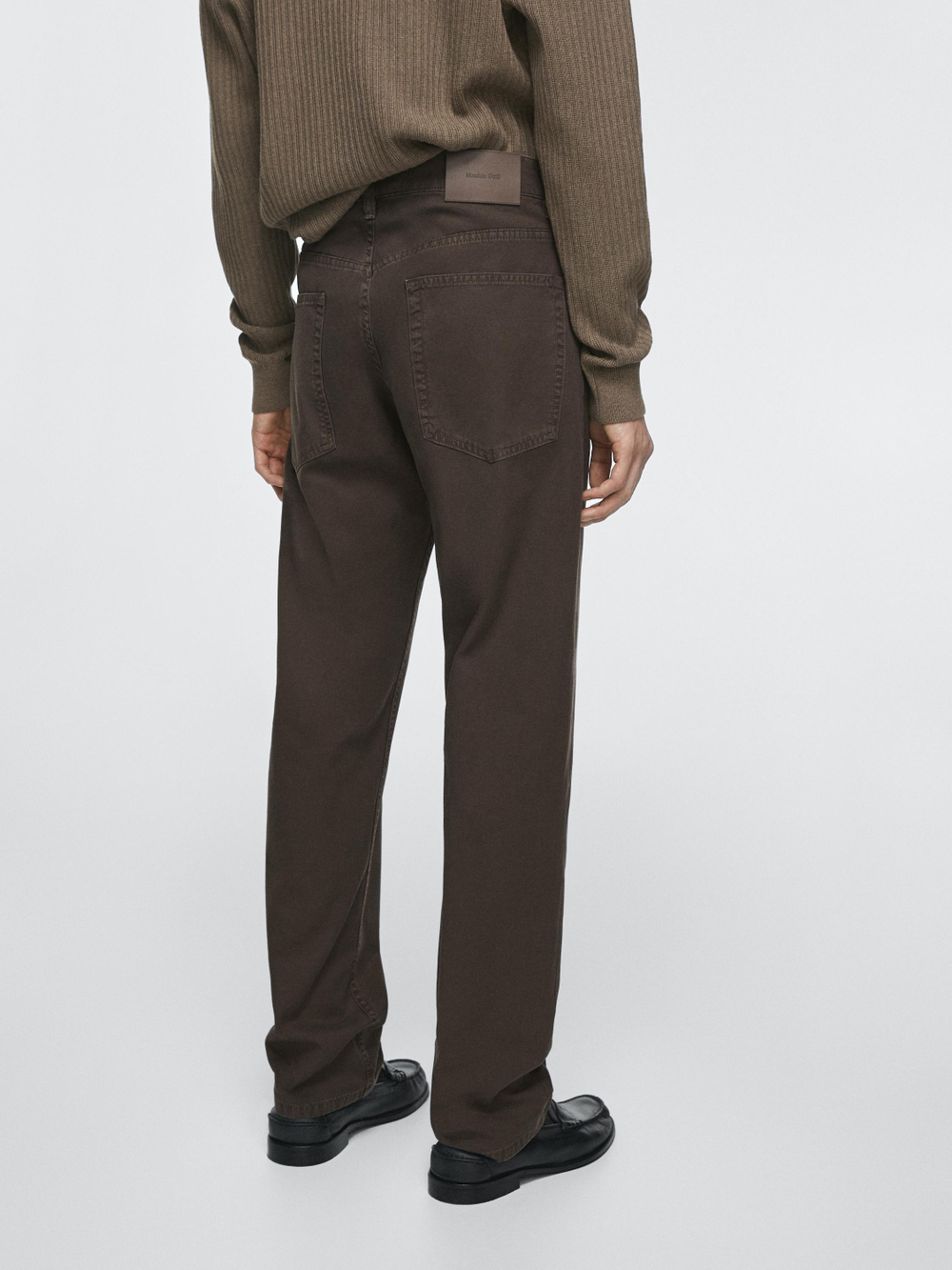 Massimo Dutti Джинсы свободного кроя, коричневый