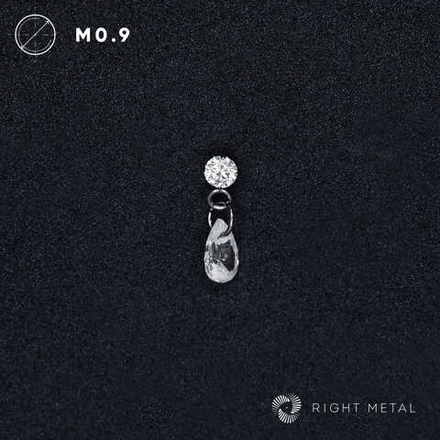 Pendant Drop Round Crystal
