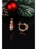 Серьги серебряные с фианитами