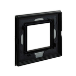 Рамка из натурального стекла, ,"Avanti", светло-серая, 1 пост (2 мод.)