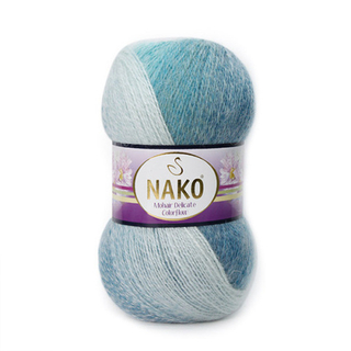 Пряжа Mohair Delicate Color Flow, 100г, 500м, 85%акрил, 10%шерсть, 5%мохер (цена за 1шт)