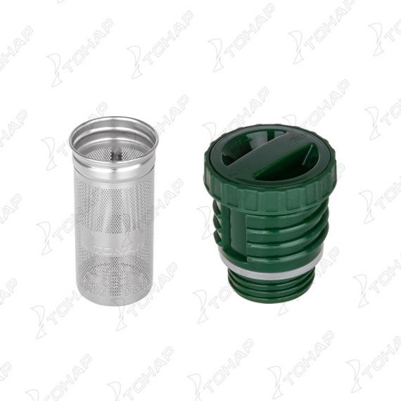 Термос (HS.TM-059-G) 1600ML с ситечком зеленый (2 крышки-кружки) TONAR