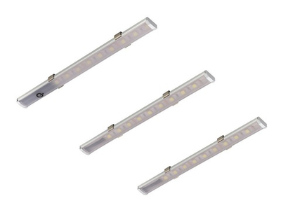 Furnika Комплект:Три светодиодных светильника Omega, трансформатор, выключатель, свет–холодный,цвет-алюминий