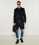 Хлопковое пальто Hyde BOSS BLACK - темно-синий(50525739)