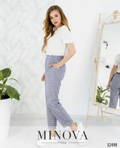 Брюки 1086-джинс Minova