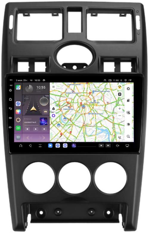 Магнитола для Lada Priora 2007-2013 (рамка черная) - Kuberg OL-9066-1 QLed, Android 13, Быстрейшая, CarPlay, SIM-слот