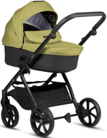 Детская коляска Tutis Leo 3 Plus 4 в 1 с автокреслом Elo Lux EduSky Black и базой 1582302 Green