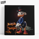 Картина Скрудж Макдак / Scrooge McDuck, Дядя Скрудж, холст с печатью на подрамнике, интерьерная, Постер Плакат