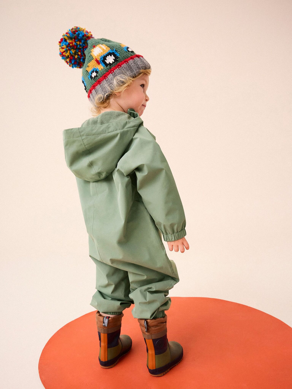 Комбинезон непромокаемый с капюшоном для мальчика Next N79-182, Хаки