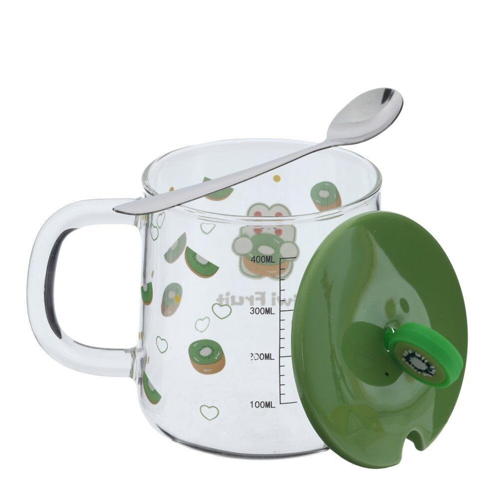 GAEM Кружка с крышкой и ложкой 440 мл, L8,4 W8,4 H8,3 см