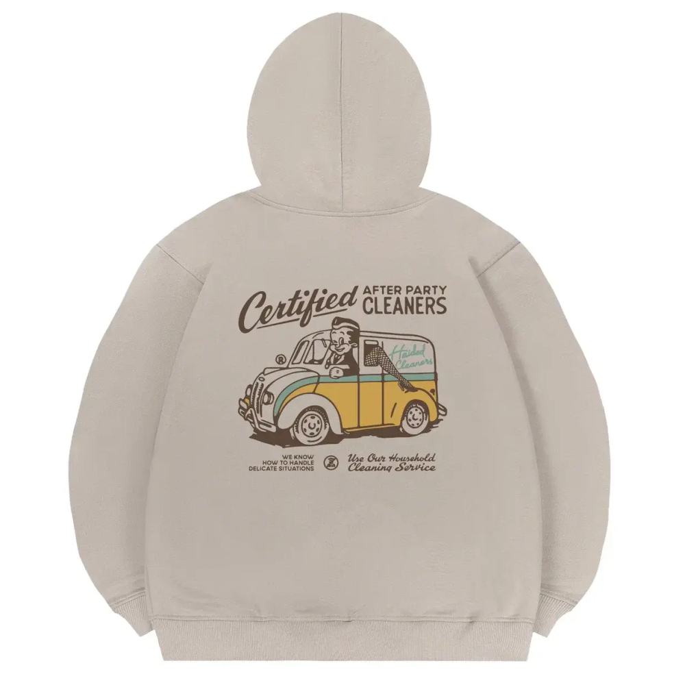 Худи Haided CLEANERS RLX2 HW HOD, Серо-бежевый