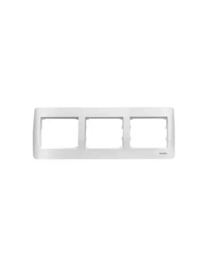 Рамка 3-я горизонтальная Corsa белая