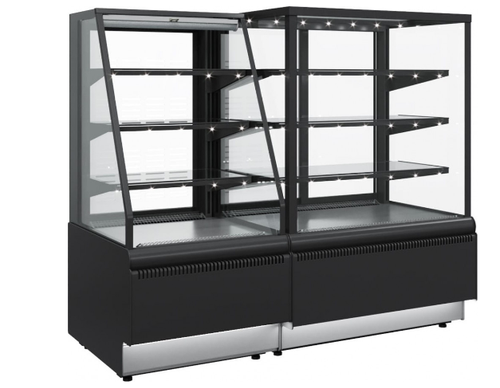 Кондитерская витрина CARBOMA CUBE STANDARD KC70 VM 0,6-2 открытая