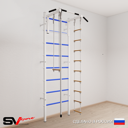 Шведская стенка Sv Sport 516 (Турник стандарт/Канат/Лестница/Трапеция)