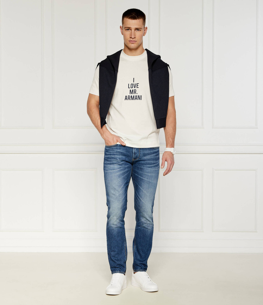 Футболка Emporio Armani - экрю(6D1TC9 1JOCZ)