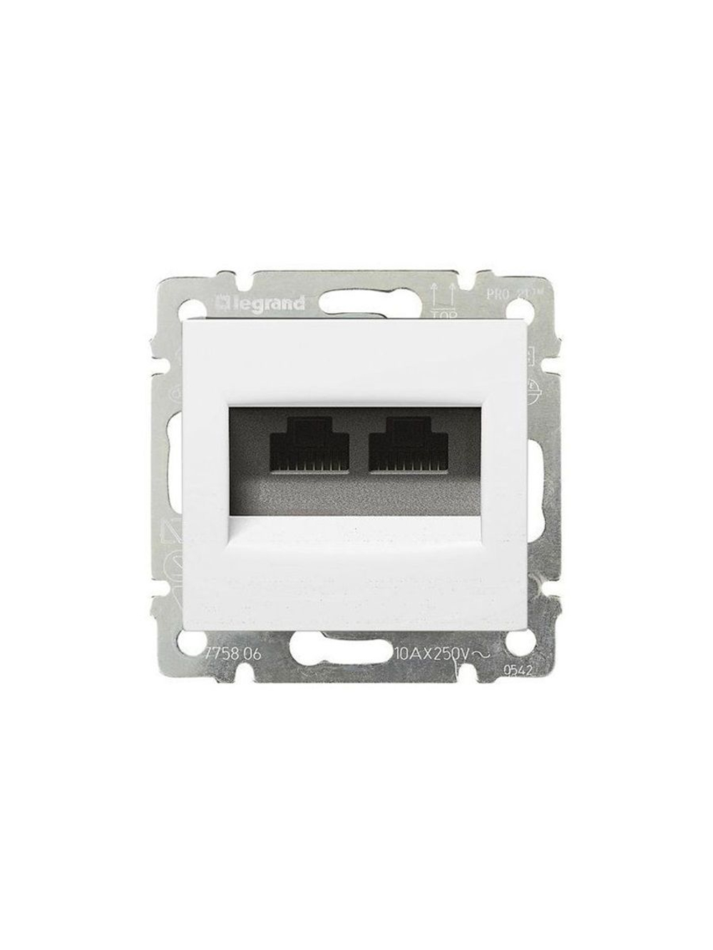 Legrand розетка 4231 INT с рамкой 1 белая