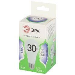 Лампа светодиодная ЭРА GREEN LINE LED A65-30W-865-E27 GL E27 30 Вт груша холодный свет | Лампы cветодиодные Груша (A)