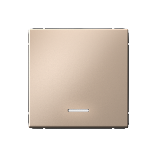 Выключатель кнопочный 1-кл. ArtGallery 10А с подсветкой механизм песочн. SE GAL001216