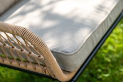 "Версаль" лаунж-зона из искусственного ротанга на 4 персоны, цвет соломенный