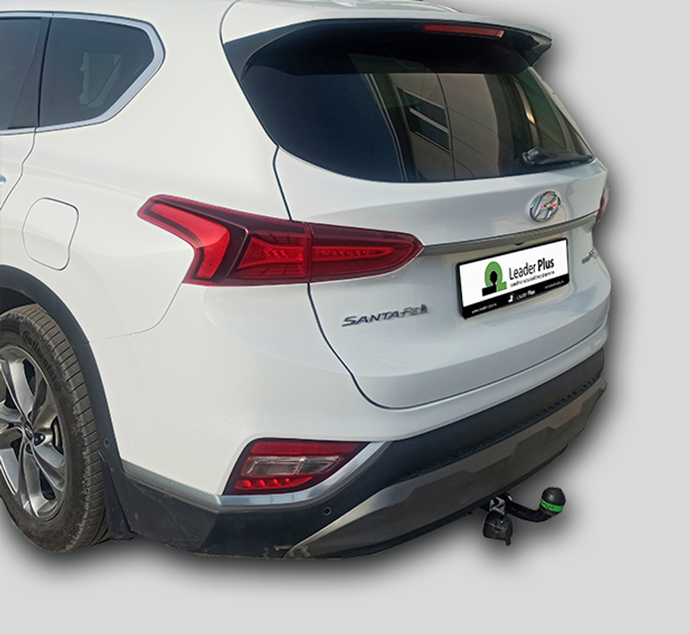 Фаркоп(прицепное) Лидер-Плюс для HYUNDAI SANTA FE IV (TM) (Дизель) 2018 - 2020 г. в.(паспорт и сертификат в комплекте)(без электрики)H230-A